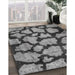 Machine Washable Contemporary Dark Gray Rug in a Family Room, wshcon774