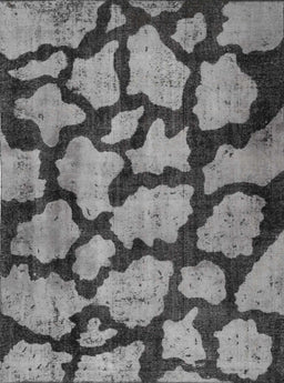 Contemporary Dark Gray Persian Rug, con774