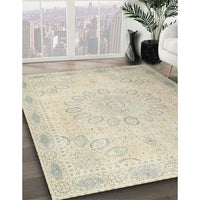 Contemporary Light Gold Modern Rug, con775