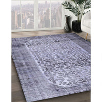 Contemporary Blue Gray Persian Rug, con776