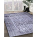 Contemporary Blue Gray Persian Rug in Family Room, con776