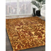 Machine Washable Contemporary Orange Rug in a Family Room, wshcon777