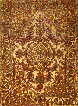 Contemporary Orange Modern Rug, con777