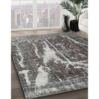 Contemporary Dark Gray Modern Rug, con778