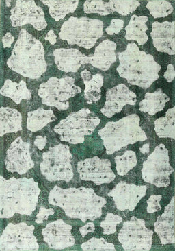 Contemporary Platinum Silver Gray Modern Rug, con779