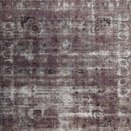 Square Contemporary Purple Modern Rug, con780