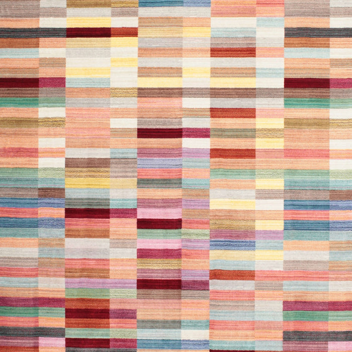 Contemporary Sunrise Orange Modern Rug, con783