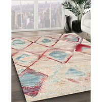 Contemporary Light Copper Gold Modern Rug, con784