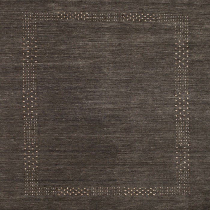 Square Contemporary Mocha Brown Modern Rug, con785