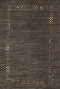 Machine Washable Contemporary Mocha Brown Rug, wshcon785