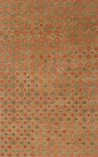 Machine Washable Contemporary Orange Red Rug, wshcon786