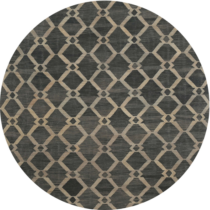 Square Machine Washable Contemporary Khaki Green Rug, wshcon787