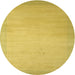 Sideview of Contemporary Deep Yellow Modern Rug, con789