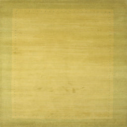 Square Contemporary Deep Yellow Modern Rug, con789