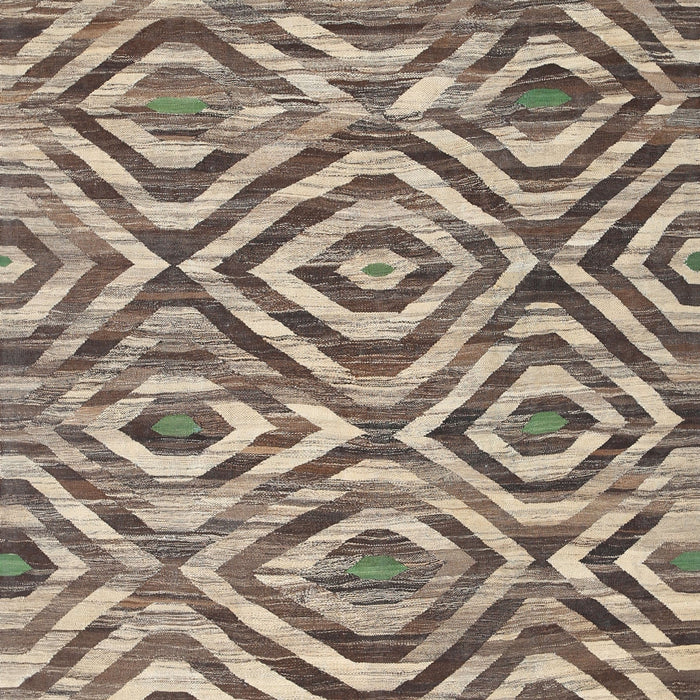 Contemporary Tan Brown Southwestern Rug, con792