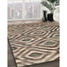 Contemporary Tan Brown Southwestern Rug in Family Room, con792