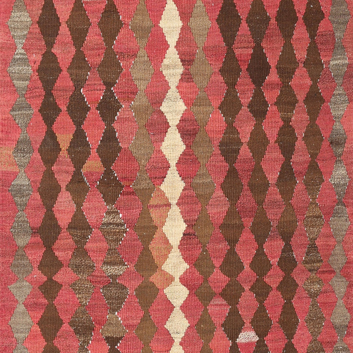 Contemporary Orange Oriental Rug, con793