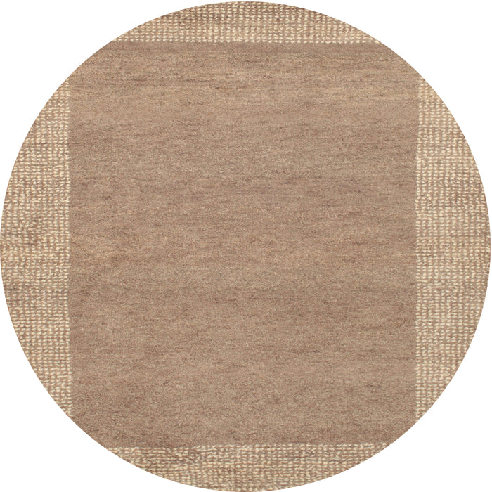 Square Machine Washable Contemporary Orange Brown Rug, wshcon795
