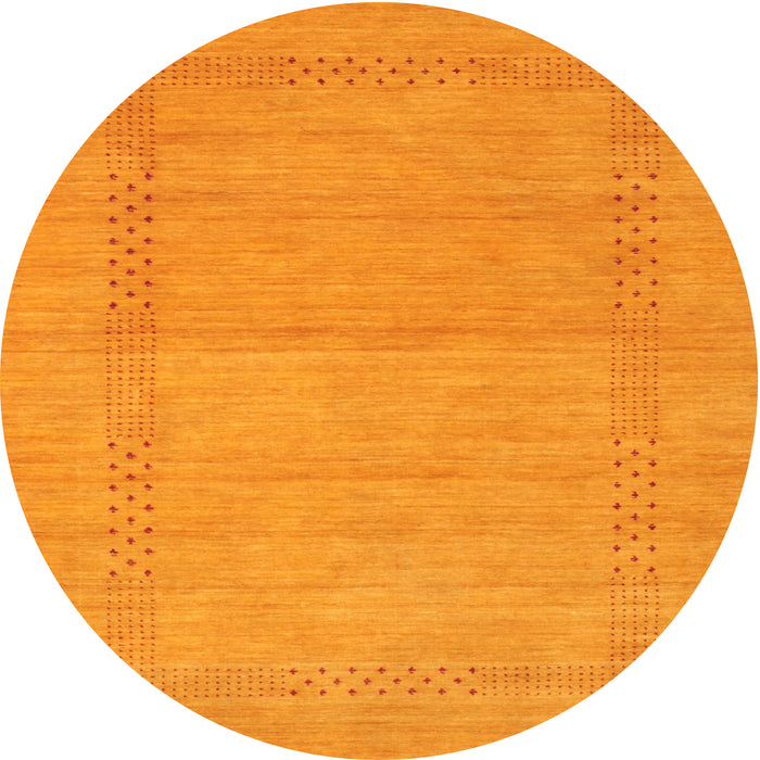 Square Machine Washable Contemporary Dark Orange Rug, wshcon796