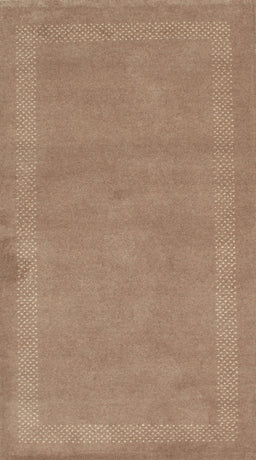 Contemporary Orange Brown Modern Rug, con797