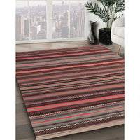 Contemporary Saffron Red Southwestern Rug, con798