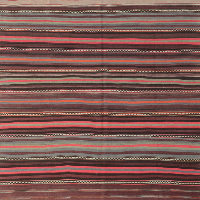 Sideview of Machine Washable Contemporary Saffron Red Rug, wshcon798