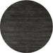 Sideview of Contemporary Charcoal Black Modern Rug, con79