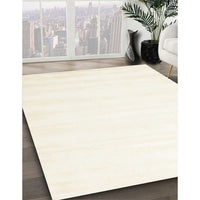 Contemporary Blonde Beige Solid Rug, con7