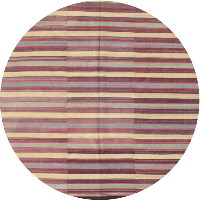 Sideview of Contemporary Cherry Red Southwestern Rug, con801