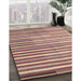 Contemporary Cherry Red Southwestern Rug in Family Room, con801