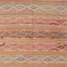 Square Contemporary Orange Southwestern Rug, con803