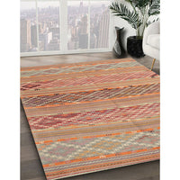 Contemporary Orange Southwestern Rug, con803