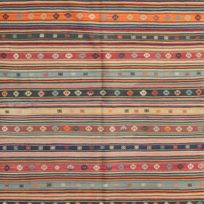 Contemporary Chestnut Brown Southwestern Rug, con804