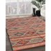 Machine Washable Contemporary Brown Red Rug in a Family Room, wshcon808