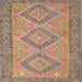 Sideview of Machine Washable Contemporary Rust Pink Rug, wshcon809