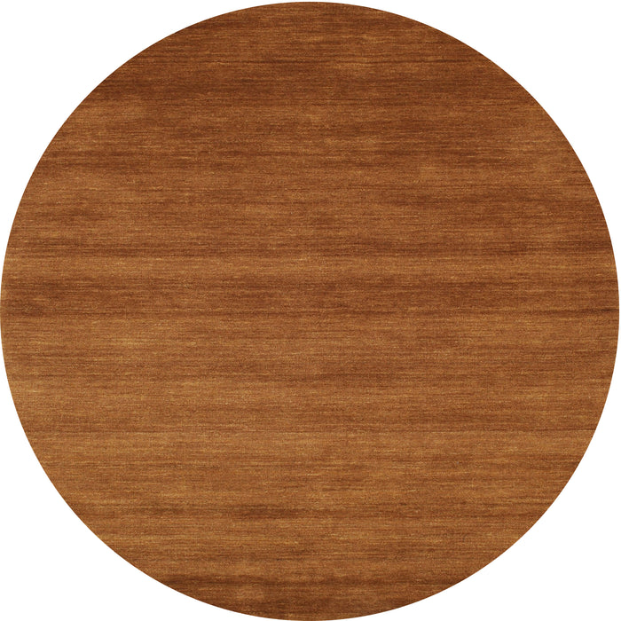 Sideview of Contemporary Mahogany Brown Modern Rug, con80