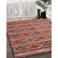 Contemporary Camel Brown Oriental Rug, con810