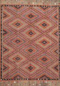 Machine Washable Contemporary Orange Brown Rug, wshcon811