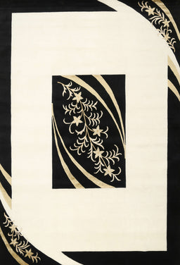 Machine Washable Contemporary Blanched Almond Beige Rug, wshcon812