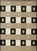 Contemporary Light French Beige Brown Checkered Rug, con813