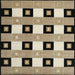 Square Contemporary Light French Beige Brown Checkered Rug, con813