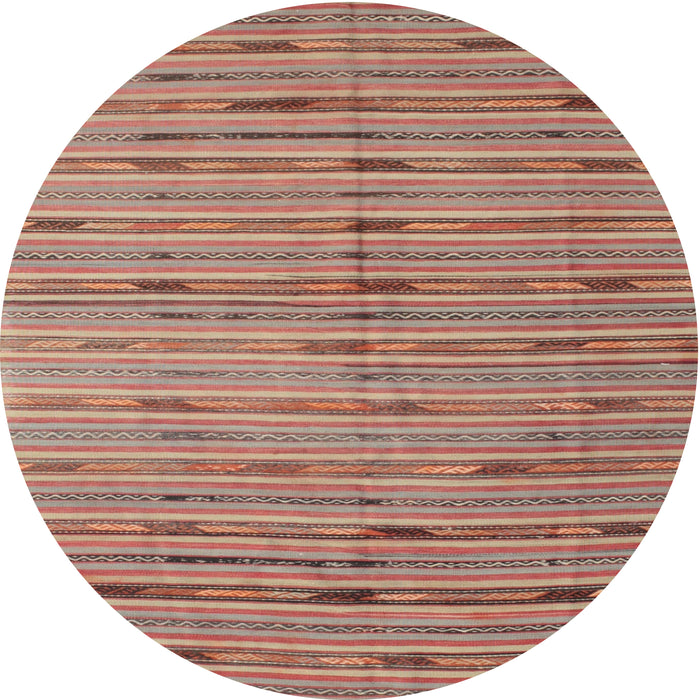 Sideview of Contemporary Camel Brown Southwestern Rug, con814