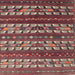 Sideview of Machine Washable Contemporary Dark Almond Brown Rug, wshcon815