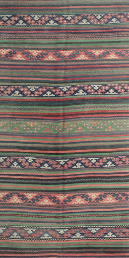 Contemporary Khaki Green Southwestern Rug, con816