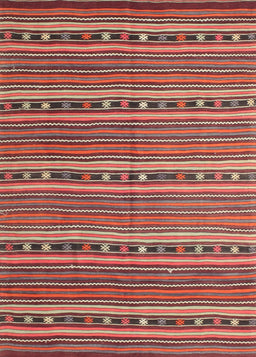 Machine Washable Contemporary Orange Salmon Pink Rug, wshcon818