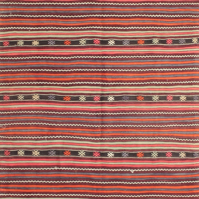 Machine Washable Contemporary Orange Salmon Pink Rug, wshcon818