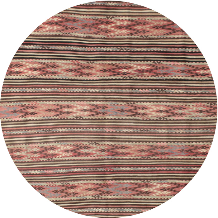 Square Machine Washable Contemporary Chestnut Brown Rug, wshcon819