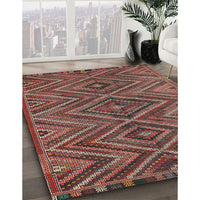 Contemporary Dark Almond Brown Oriental Rug, con820