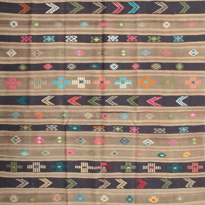 Contemporary Brown Southwestern Rug, con822