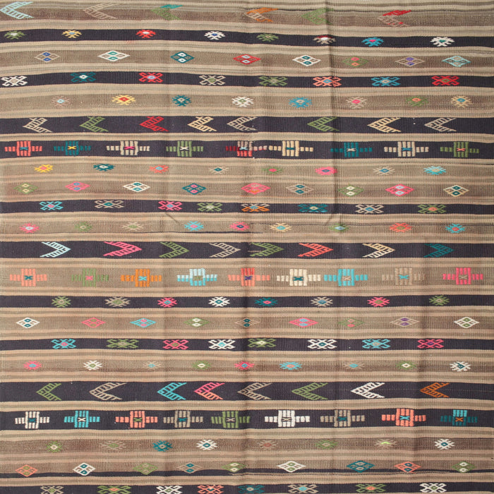 Sideview of Machine Washable Contemporary Brown Rug, wshcon822